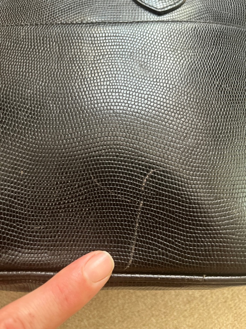 Vintage Neiman Marcus Classic Black Structured Dome Purse Handbag Flawed*** - Picture 12 of 16